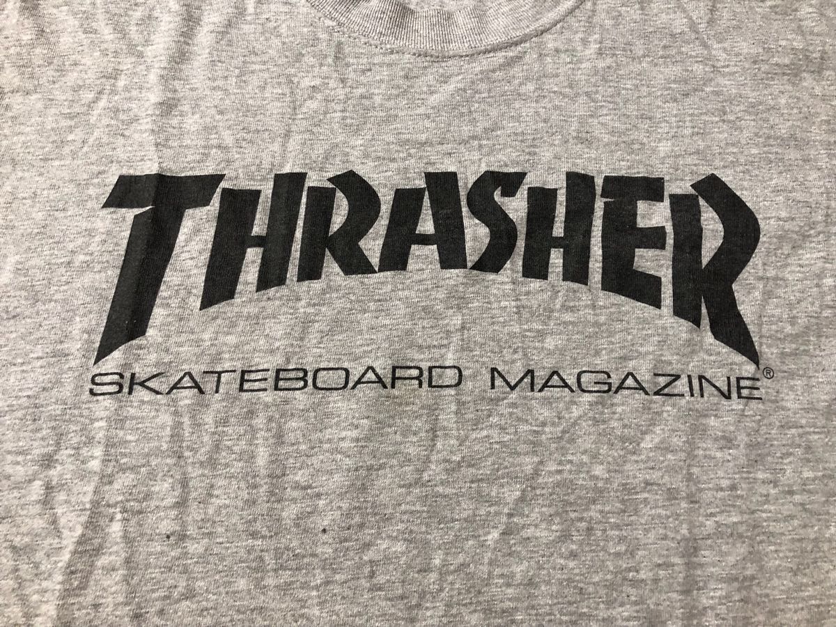80s THRASHER スラッシャー Tシャツ USA製 Hanes ボディ 難あり size M