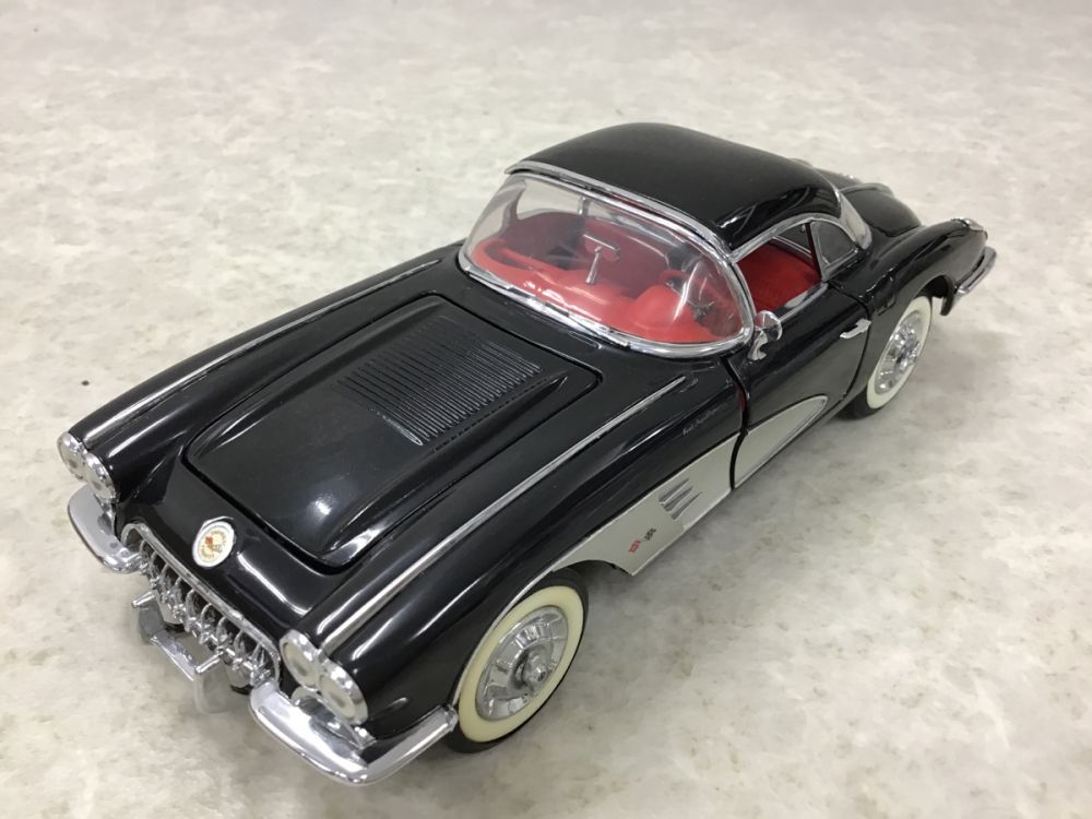 フランクリンミント 1/24 1958 シボレー コルベット ブラック 箱無し