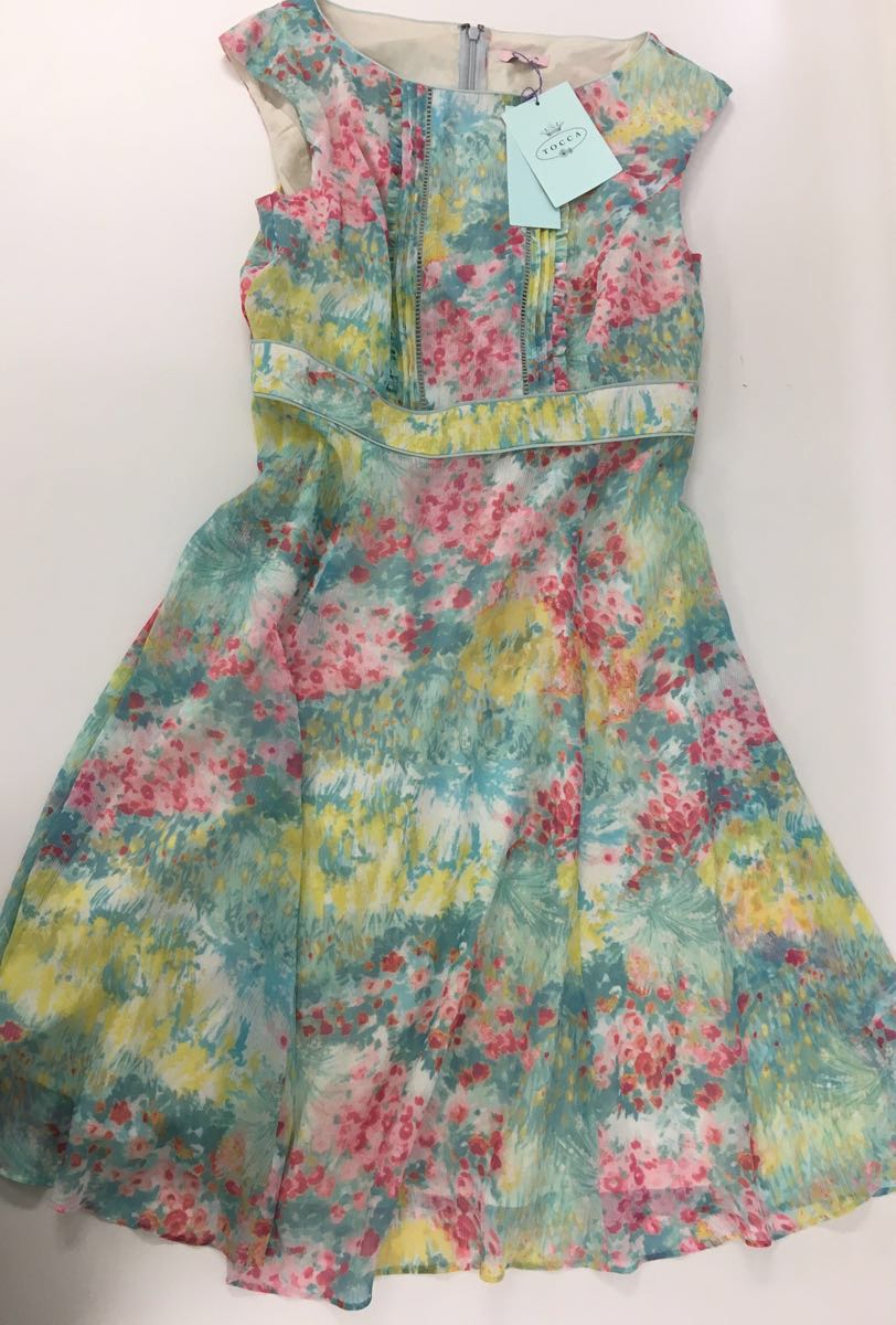 定価42000円　新品☆TOCCA　トッカ　ワンピース☆ミントブルーのかわいい素材のワンピです♪