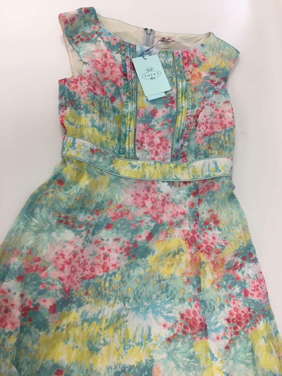 定価42000円　新品☆TOCCA　トッカ　ワンピース☆ミントブルーのかわいい素材のワンピです♪