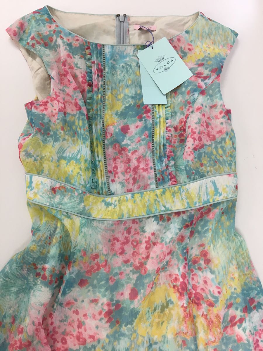 定価42000円　新品☆TOCCA　トッカ　ワンピース☆ミントブルーのかわいい素材のワンピです♪