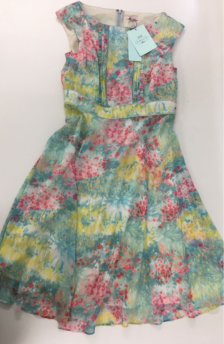 定価42000円　新品☆TOCCA　トッカ　ワンピース☆ミントブルーのかわいい素材のワンピです♪