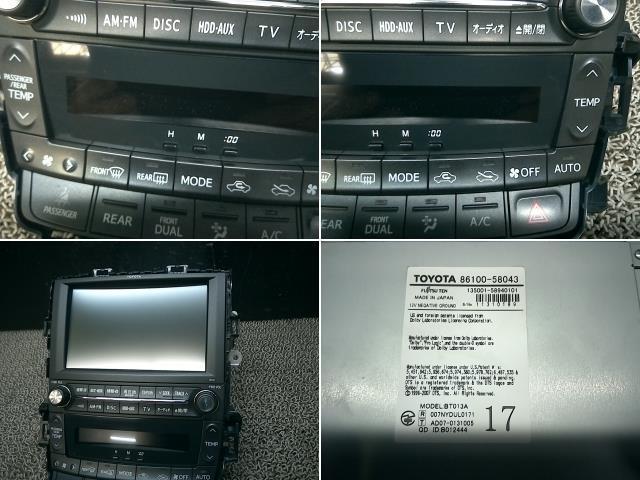 ヴェルファイア ANH20W HDDナビ 86100-58043 26041 A/Cパネル付(トヨタ