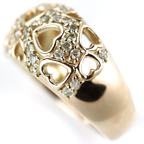 Pt900 ダイヤモンド リング 0.50ct 出品5週目 SELBY K18PG