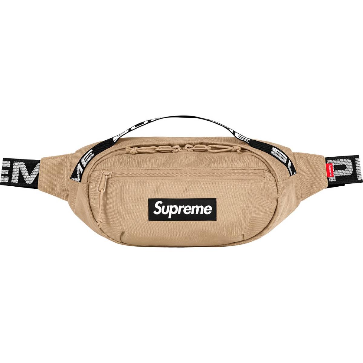 超激得，SALE Supreme 18SS Waist Bag Tan ベージュ タン ウエストバッグ 同様品 明細原本 ステッカー等全て付属 / BackPack Shoulder Box Logo(かばん、バッグ)｜売買されたオークション情報、yahooの商品情報をアーカイ かばん、バッグ
