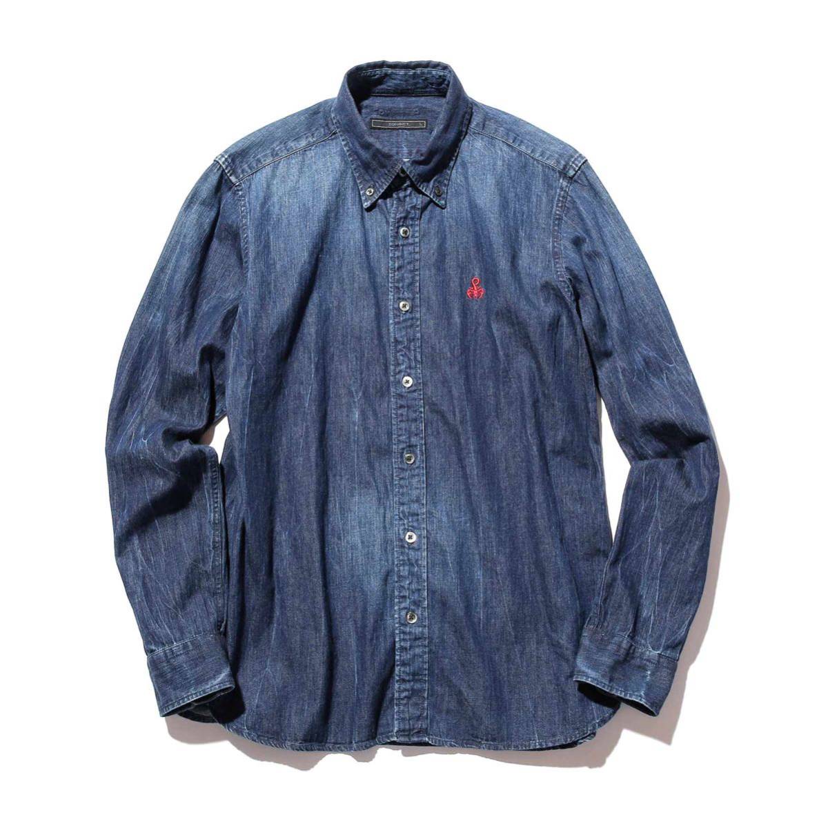 お買い得，セール SOPHNETデニムボタンダウンシャツS長袖 チェックシャツストライプUEFCRB soph(長袖シャツ)｜売買されたオークション情報、yahooの商品情報をアーカイブ公開 - オークファン 男性用