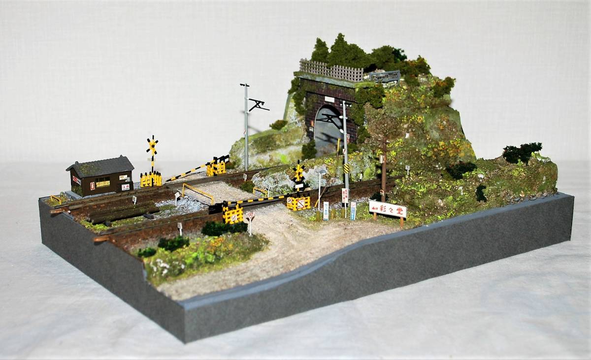 鉄道模型 Nゲージ ジオラマ | Nゲージジオラマ山とトンネルの風景電車