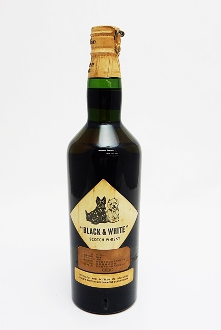 ◇注目! ブラック&ホワイト ティンキャップ 750ml 度数記載なし