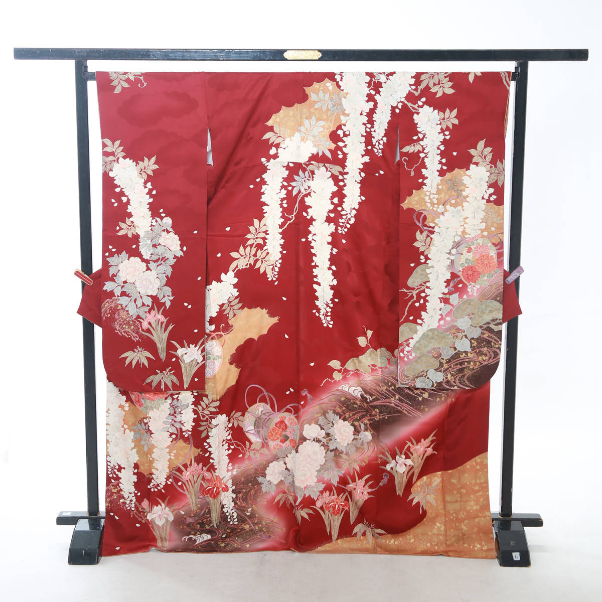 最落無し！【中古良品】辻が花振袖 吉乃一廉作 正絹 成人式 ピンク