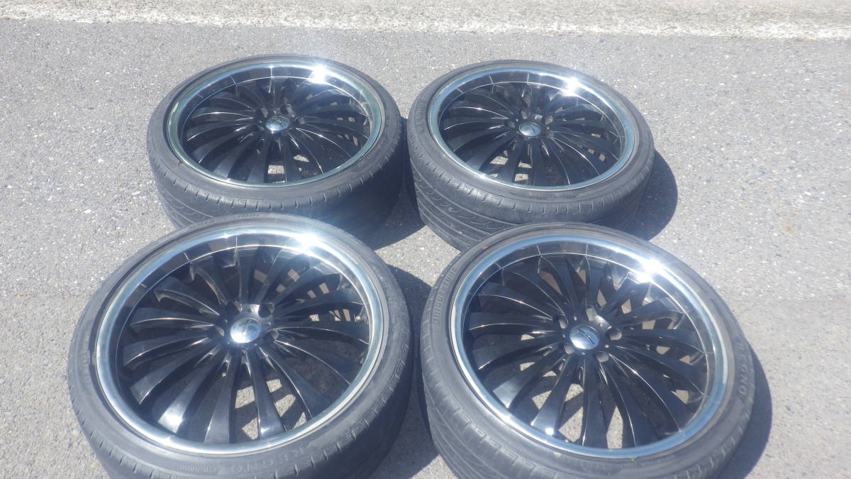 20インチ 8.5J ＋35 114.3 5穴 タイヤ ホイールセット ハイペリオン フリート ブラックフェイス ブリヂストンタイヤ レグノ REGNO