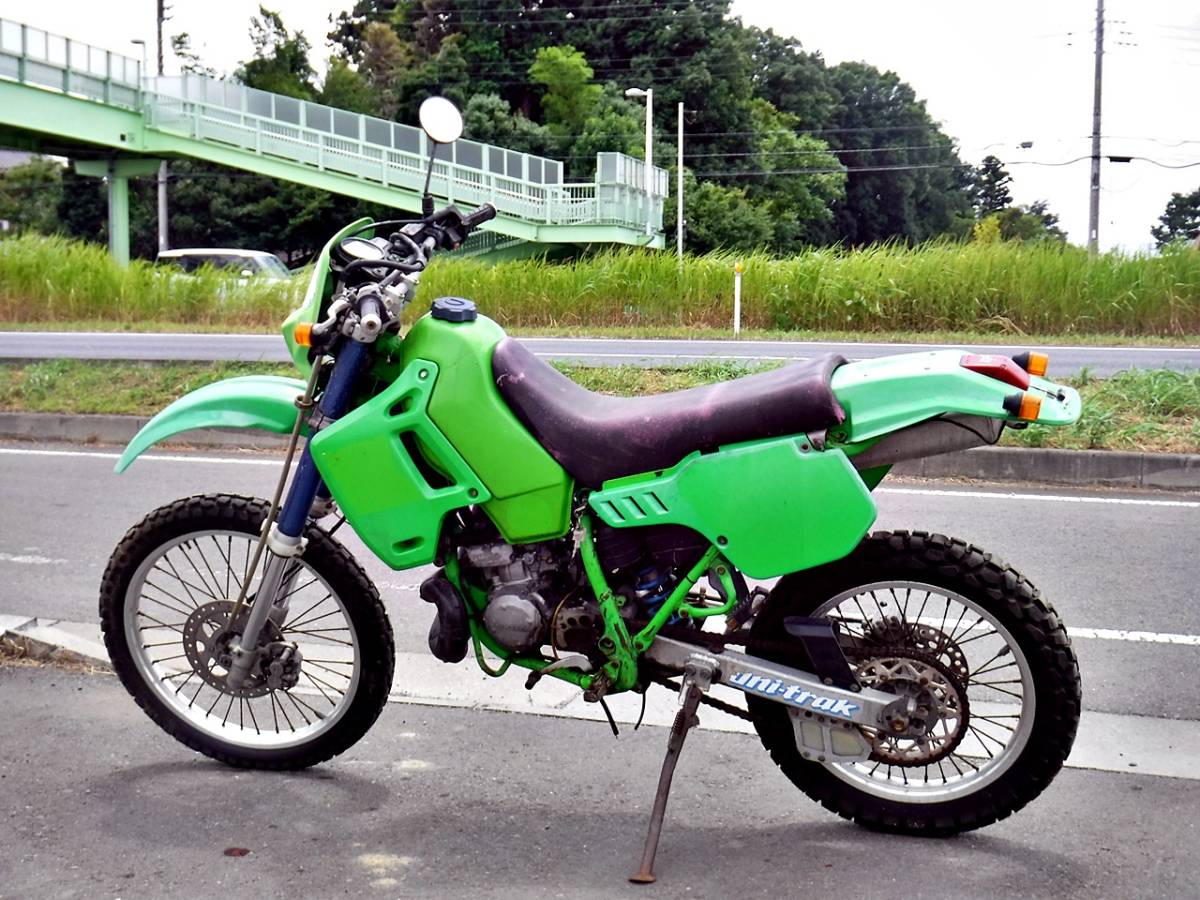 KDX200 エンジン絶好調 低走行車 訳あり 鍵付き 近県格安配送！ DX200G 