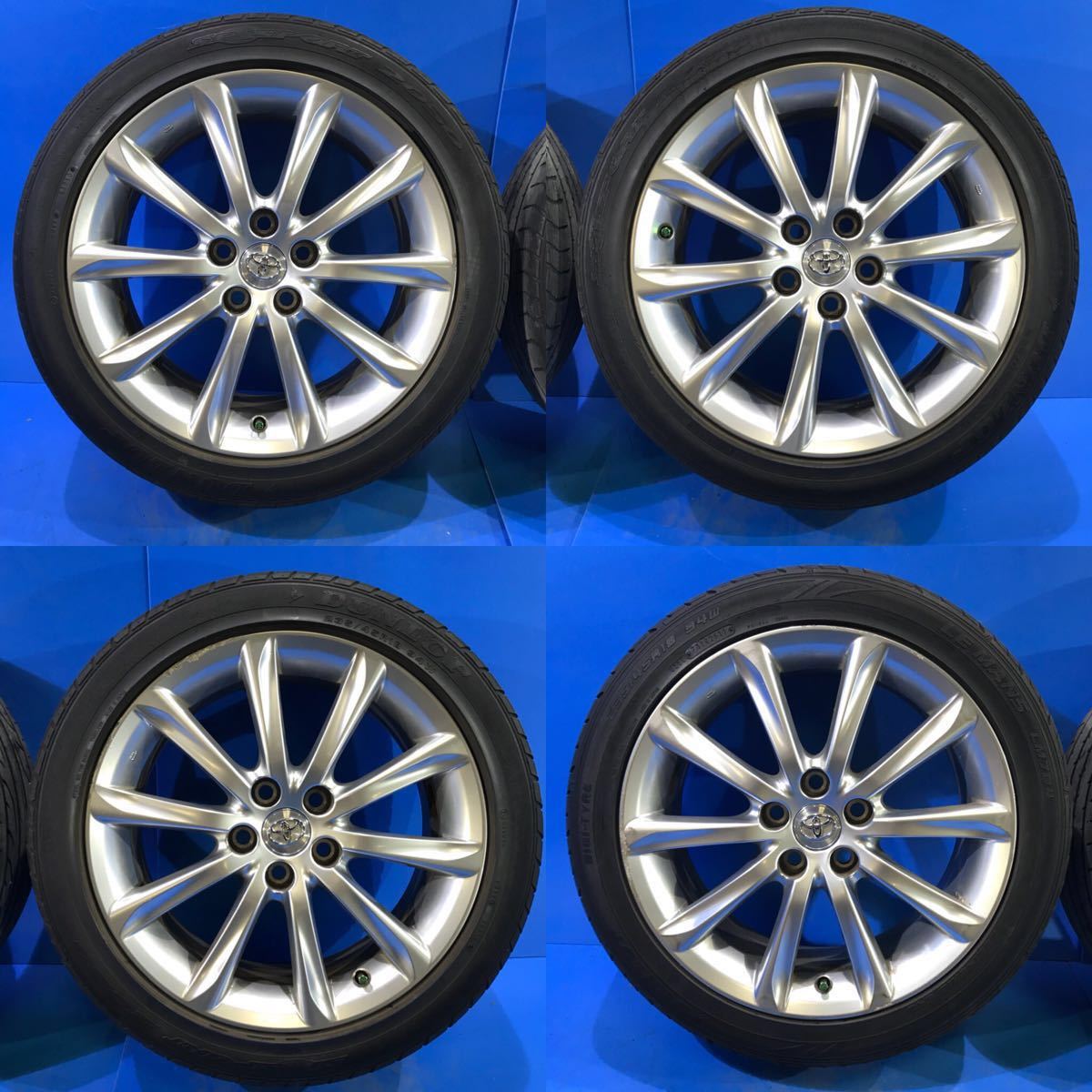 赤字超特価 R-36 トヨタ GRX130 135 マークX 純正ホイール 5-114.3 235/45R18 94W 4本セット 純正戻しや予備など クラウン アルファード(5穴)｜売買されたオークション情報、yahooの商品情報をアーカイブ公開 - オー 5穴
