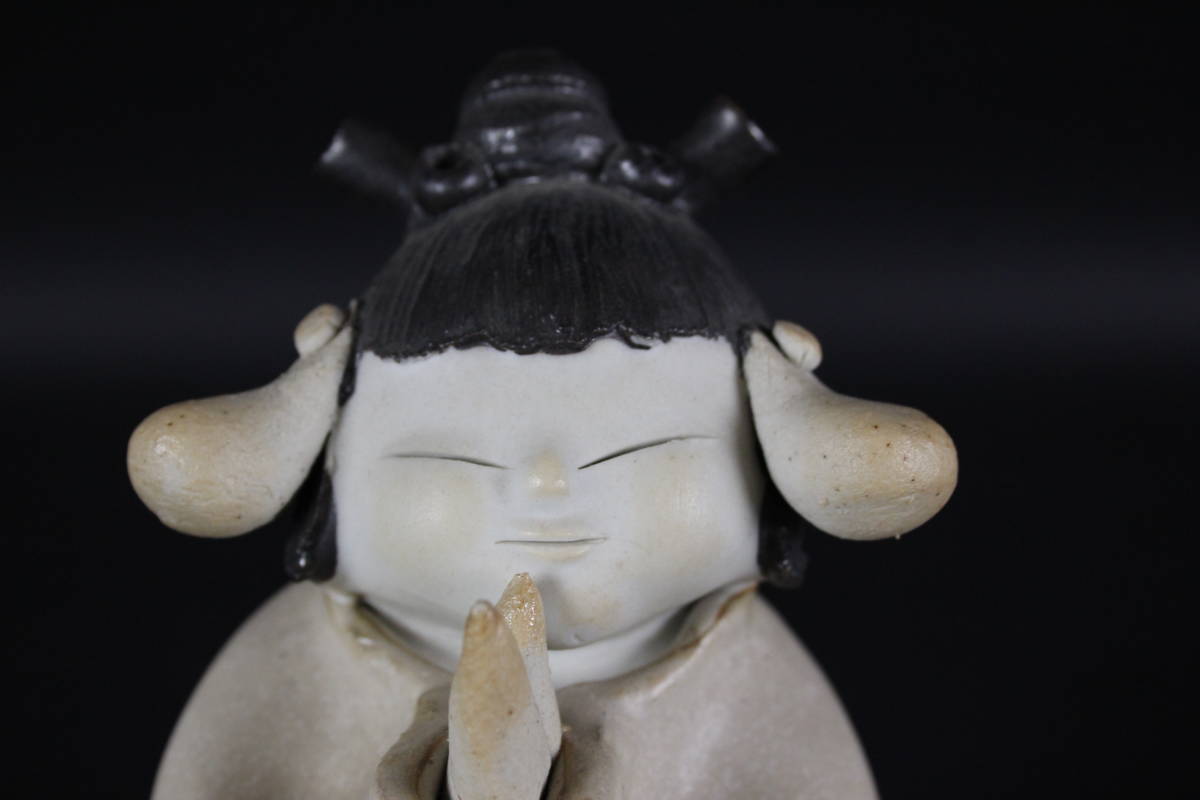 砥部焼青芳人形、念ずれば花ひらく 【公式通販】