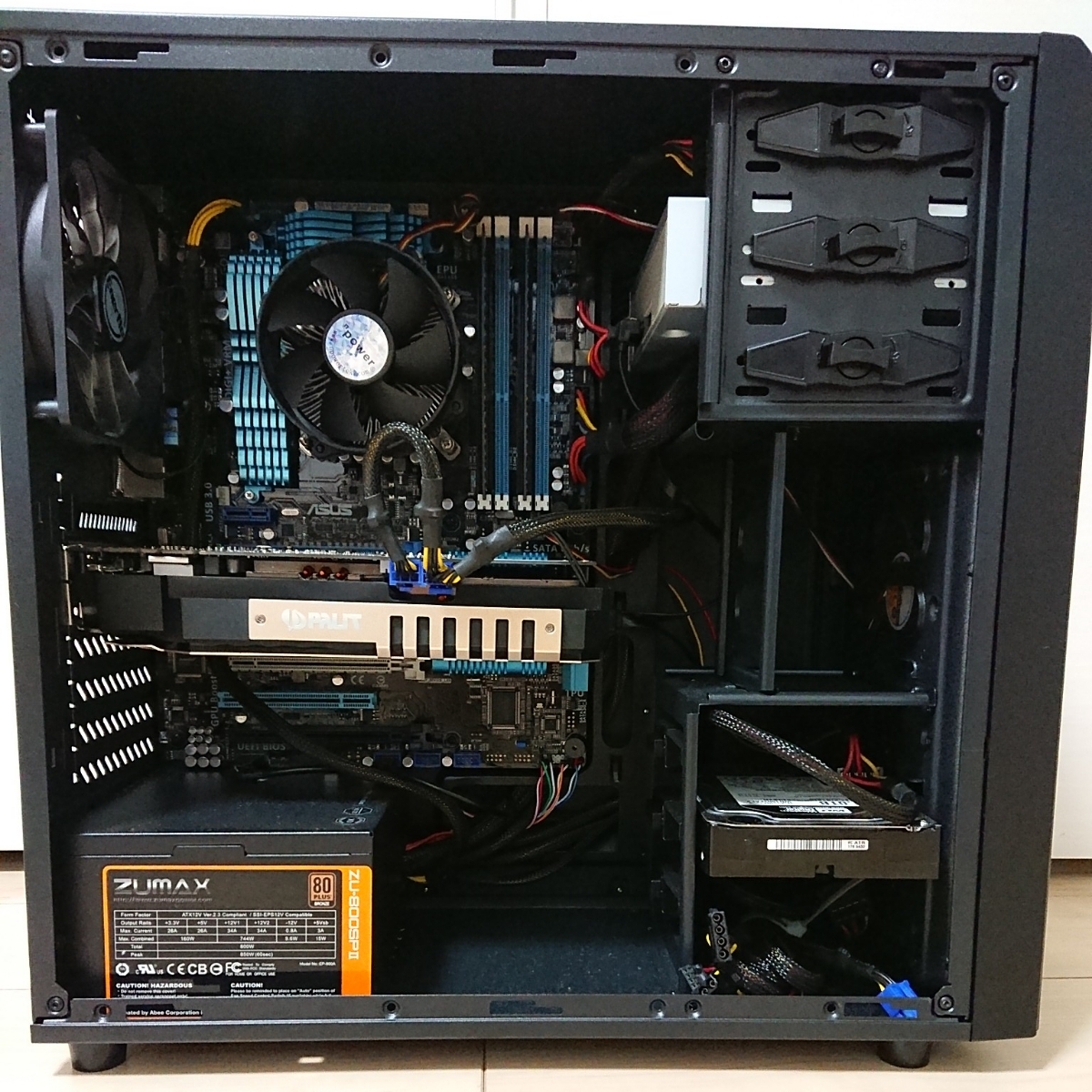 自作PC Z97-K i7 4770k 8GB 320GB ドライブ、トレイ付 デスクトップPC