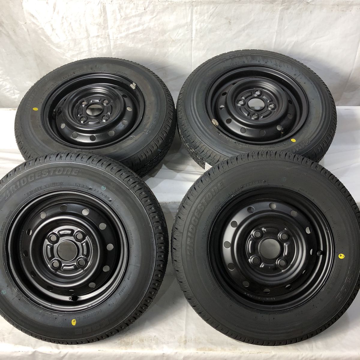 新品 145/R12 6PR BRIDGESTONE 夏タイヤ タイヤ ホイールセット 
