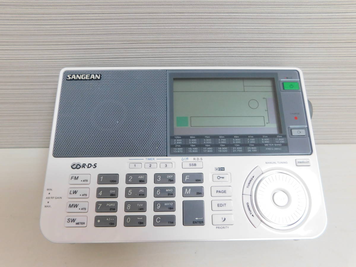 ★Sangean ATS-909X (白) FM76-108MHz 100VACアダプター 日本語版説明書付属 FM/LW/MW/SW 短波ラジオ★_4