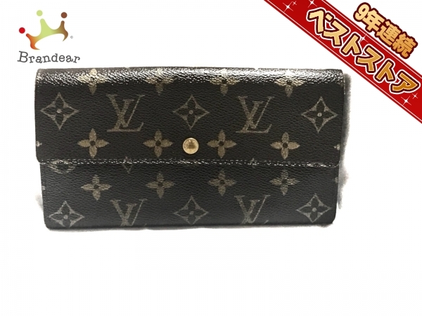 ルイヴィトン LOUIS VUITTON 財布 長財布 モノグラム・キャンバス M61726 ポシェット・ポルト モネ クレディ MI1025  モノグラム