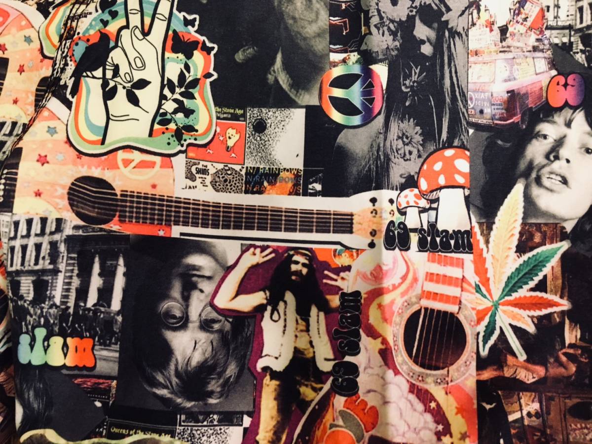 美品◆69SLAM ロックスラム ボードショーツ サーフパンツ 12 エアロビクス フィットネス ジョンレノン ミックジャガー ロックスター