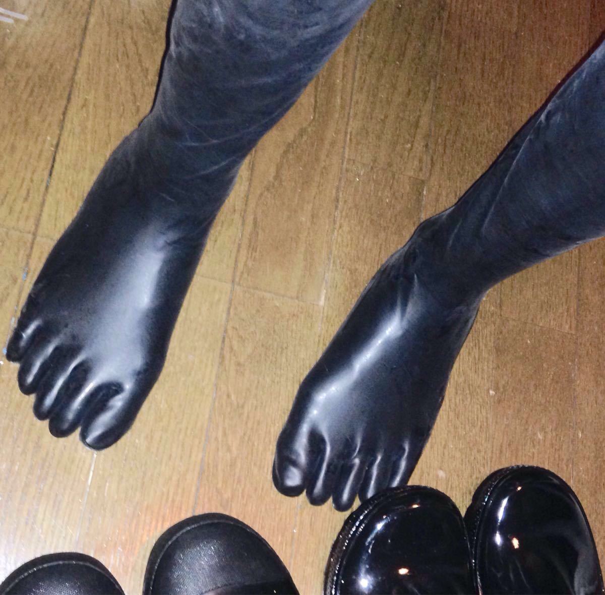 ロング ラバー ラテックス ソックス 総 ゴム 靴下