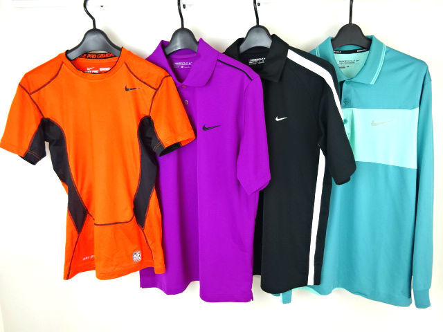 ナイキ PRO COMBAT コンプレッションシャツ & FITDRY ゴルフシャツ 美品 サイズLx3枚，XLx1枚 NIKE golf
