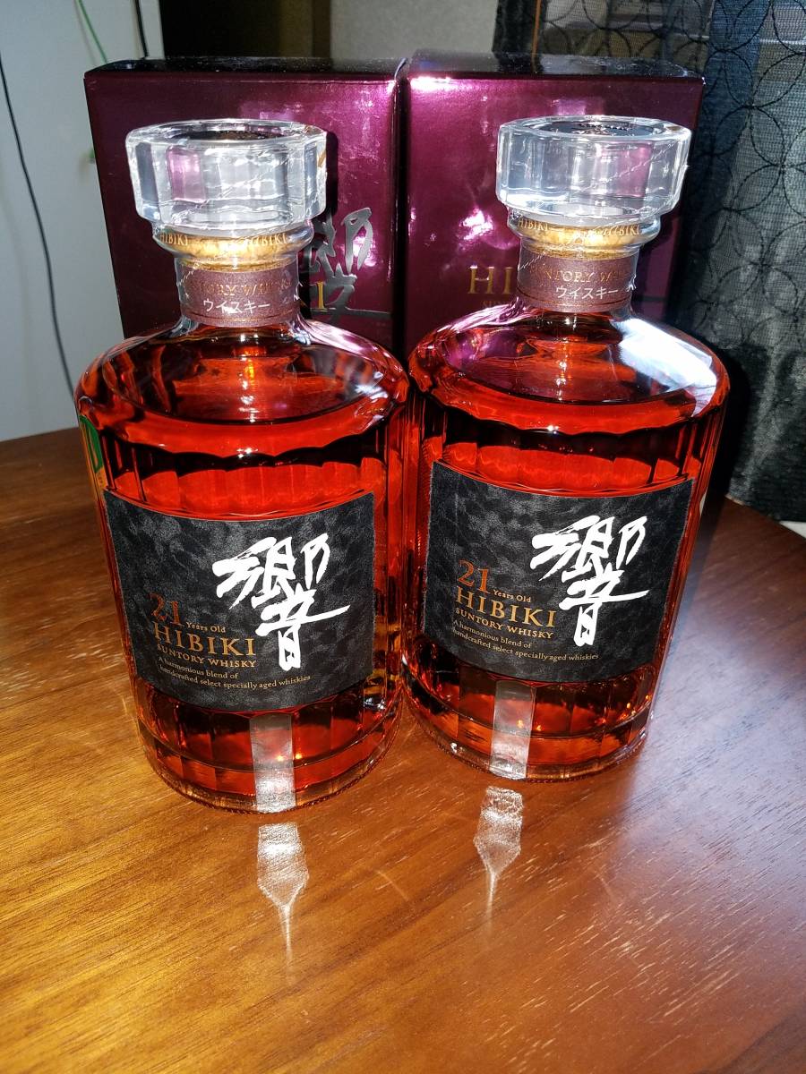 公式通販 響21年 響 サントリー 空瓶 2本 2本セット - 700ml 21