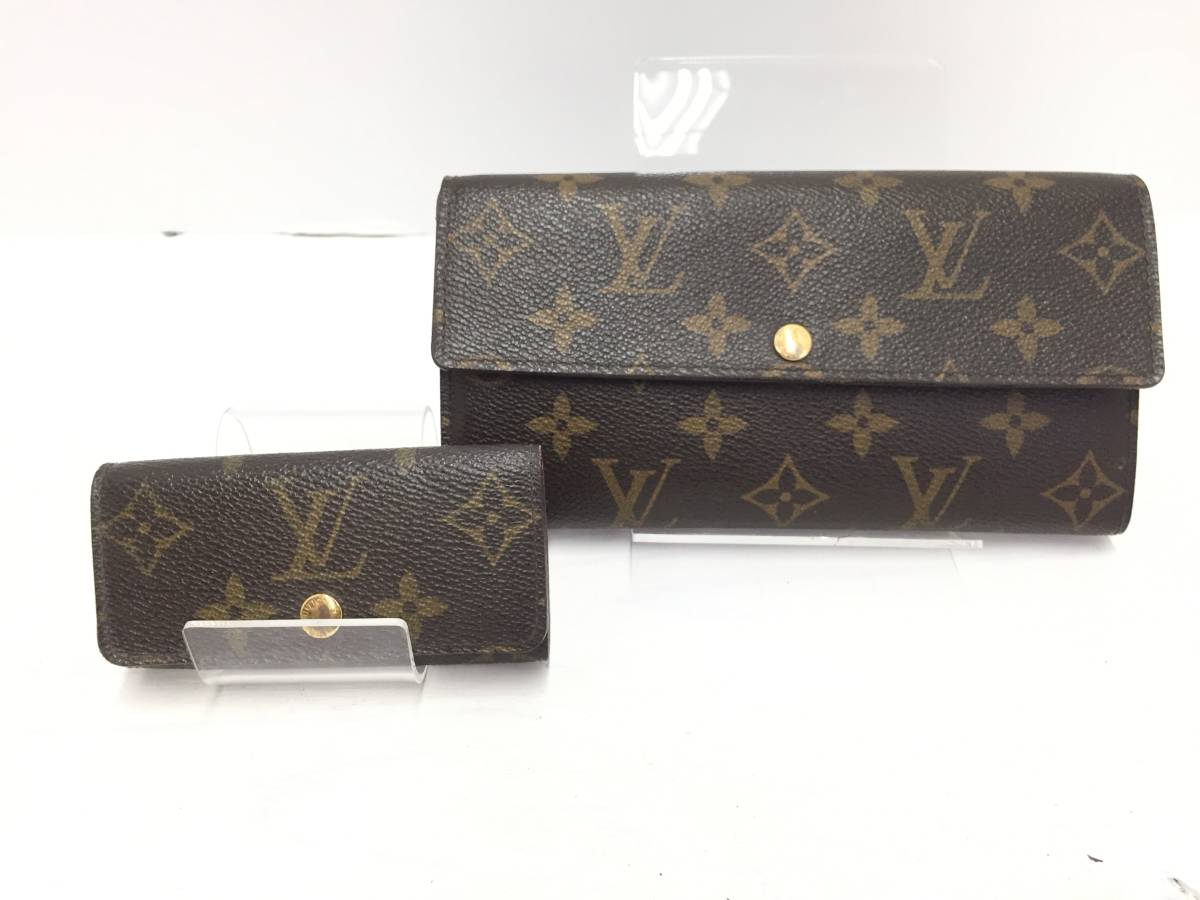 Louis Vuitton　ルイヴィトン　モノグラム　ポルトフォイユ・サラ　ミュルティクレ4　2点セット