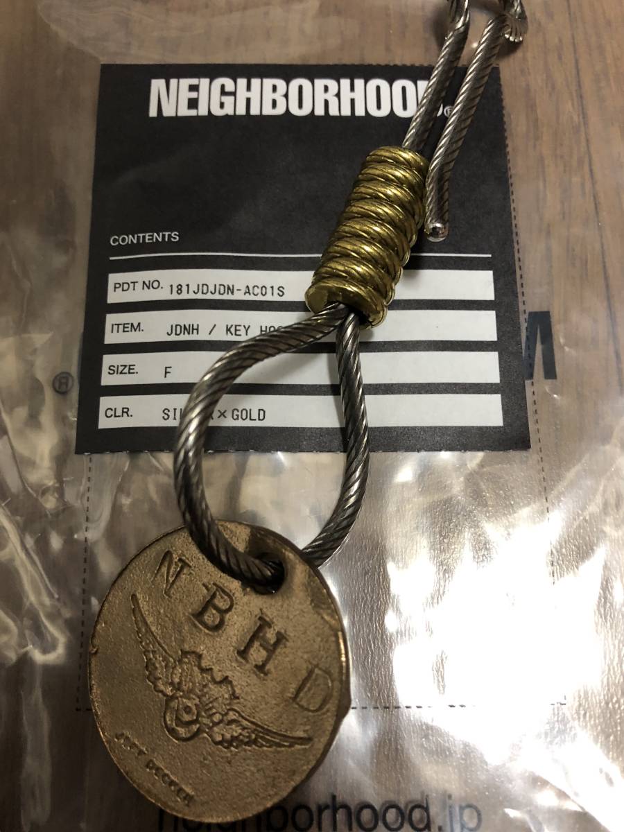 ジェフデッカー キーフック シルバー×ゴールド neighborhood 新品