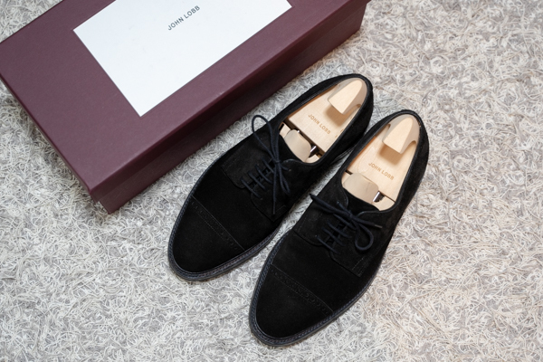 John Lobbジョンロブ Russelラッセル II Black Suede 5.5E / Edward Green / Crockett & Jones