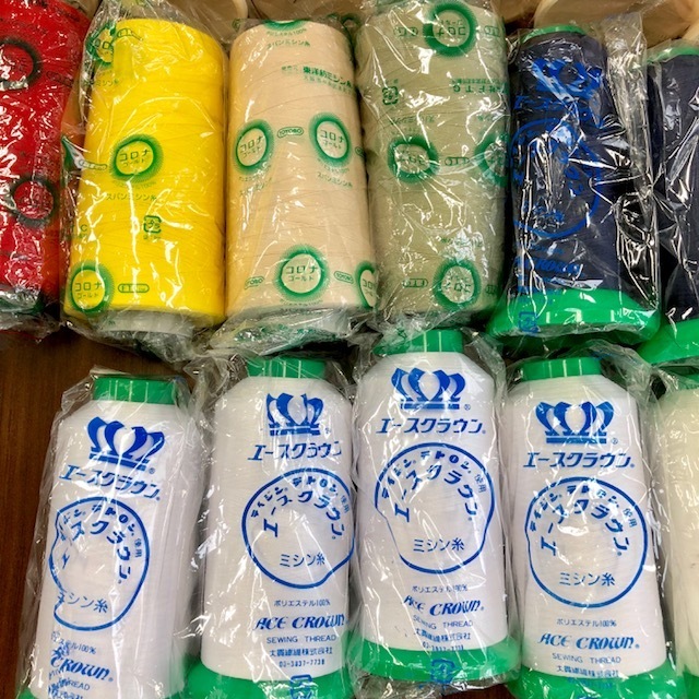 【未使用品多数】ミシン糸 メーカー混在カラー色々46本★#60中心★キング/東洋紡/エースクラウン等【I46】_2