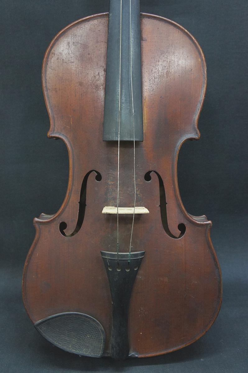 【慈光】152　大正～昭和　鈴木政吉　MASAKICHI SUZUKI　鈴木バイオリン　ビンテージ　4/4サイズ　弓/ケース付　難有り_4