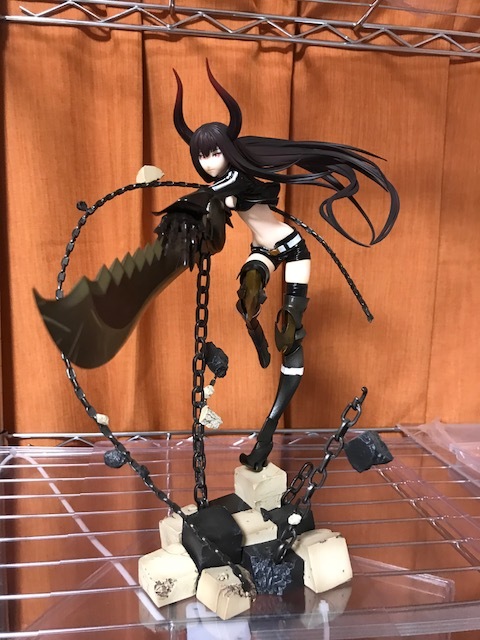 美品 フィギュア 1/8 ブラック★ロックシューター ブラックゴールドソー -animation version