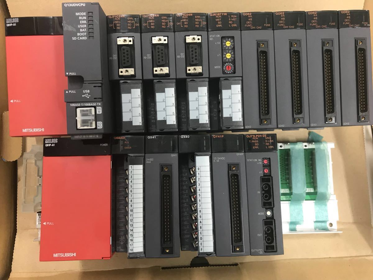 三菱電機 Q13UDVCPU シーケンサーセット 中古 三菱 CPUユニット