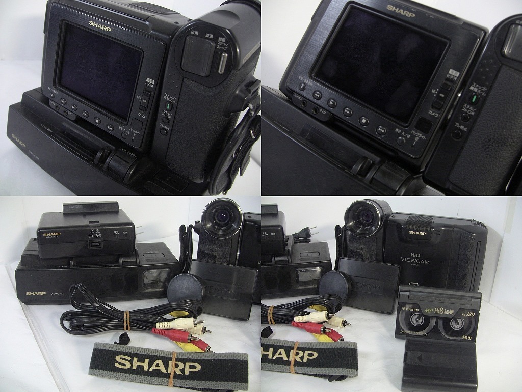 撮影再生ダビングOK SHARP VL-EL10A 付属品あり Video8 ダビングに