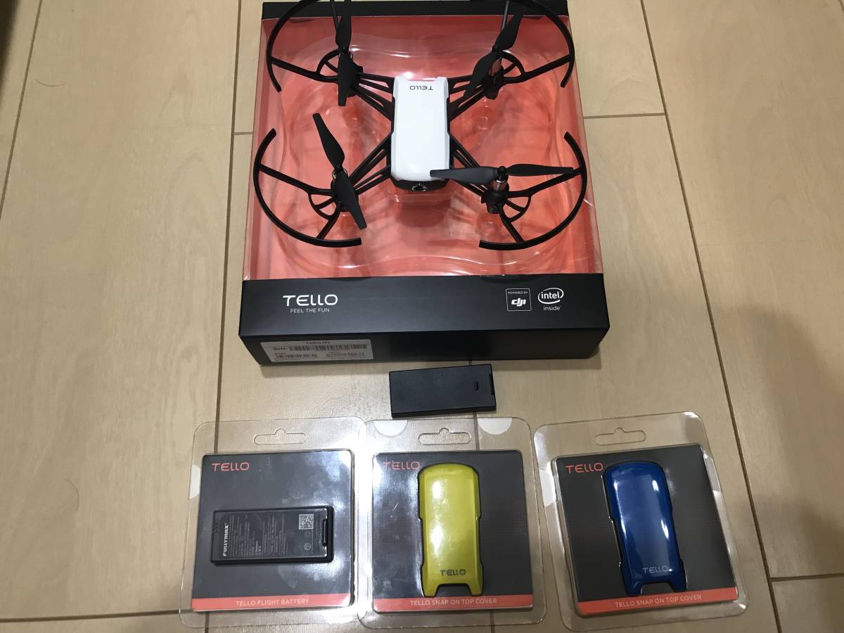 美品！DJI Ryze tech TELLO トップカバー２個、バッテリー２個、ケースセット_1