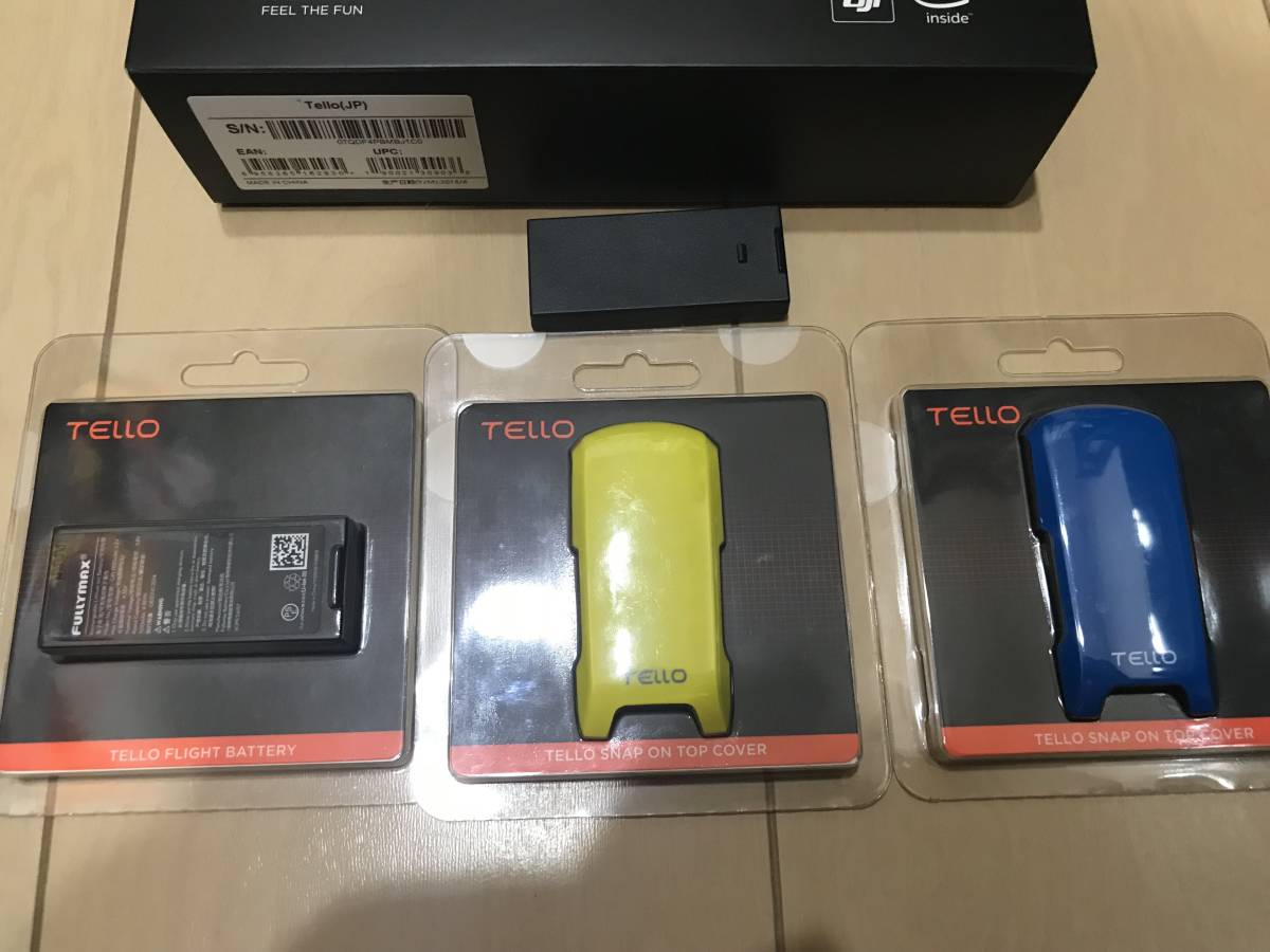 美品！DJI Ryze tech TELLO トップカバー２個、バッテリー２個、ケースセット_4