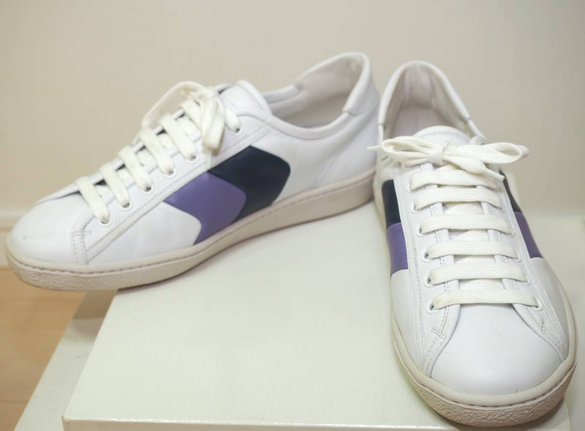 MARC JACOBS マークジェイコブス メンズ 07SSレザースニーカー7白 