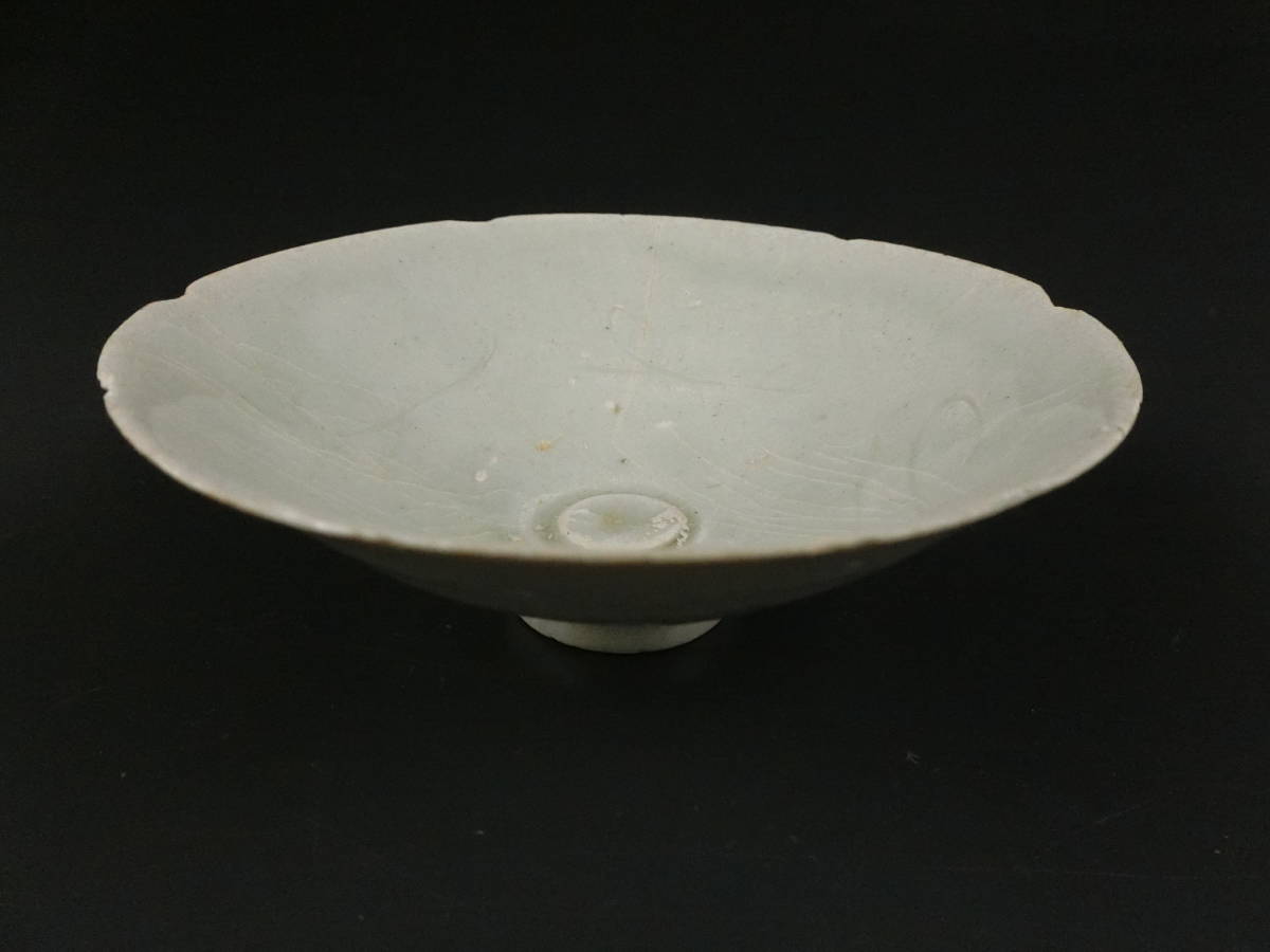 青白釉 透刻紋 香炉 宋元時代 幅約12.2cm 美術品・アンティーク