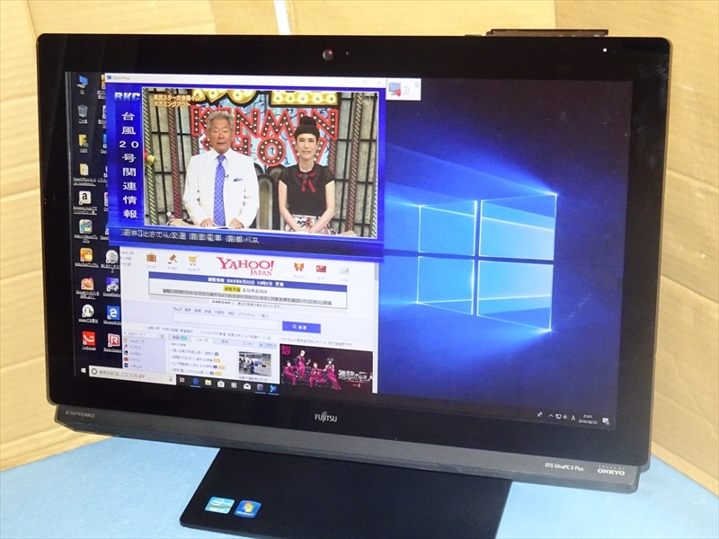 富士通23型ワイドモニタ一体型PC Core i7 Win10 クイックTV搭載 office 