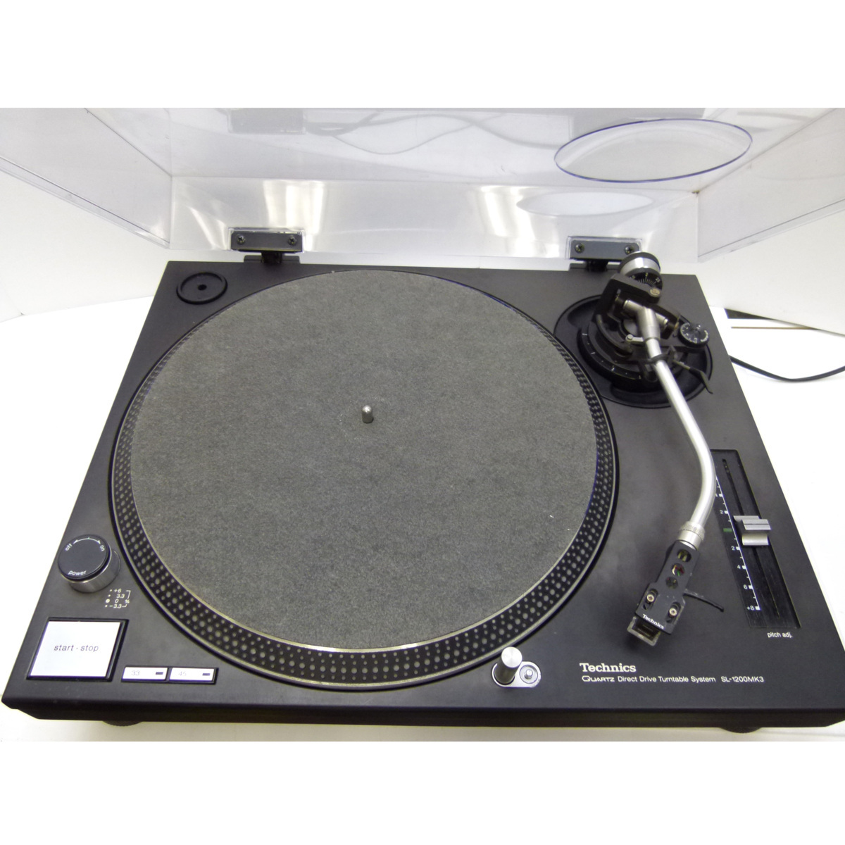 【動作確認済】テクニクスTECHNICS ターンテーブル SL-1200 MK3 SHURE M44G カートリッジ付属 即決有_2