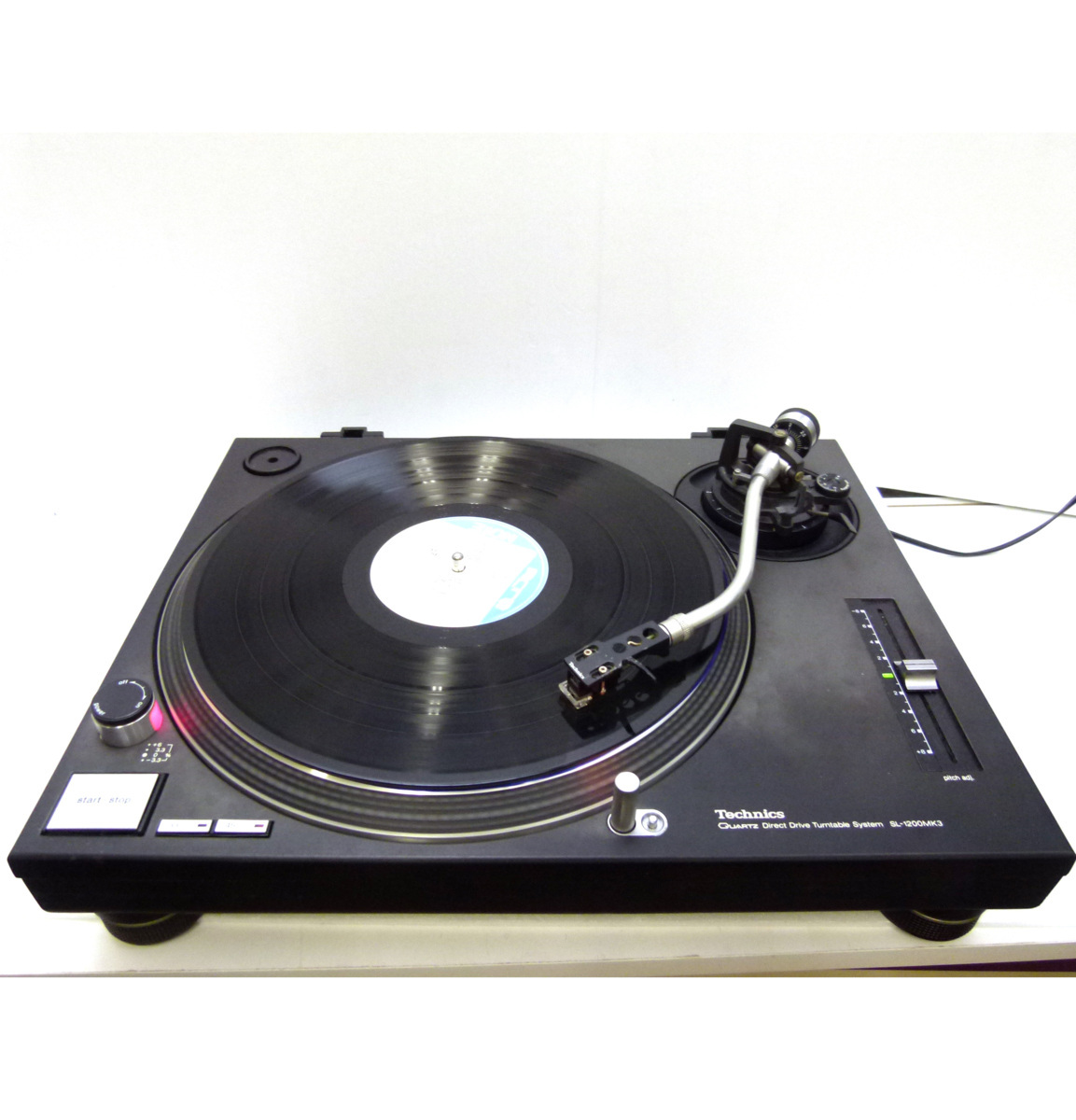【動作確認済】テクニクスTECHNICS ターンテーブル SL-1200 MK3 SHURE M44G カートリッジ付属 即決有_5