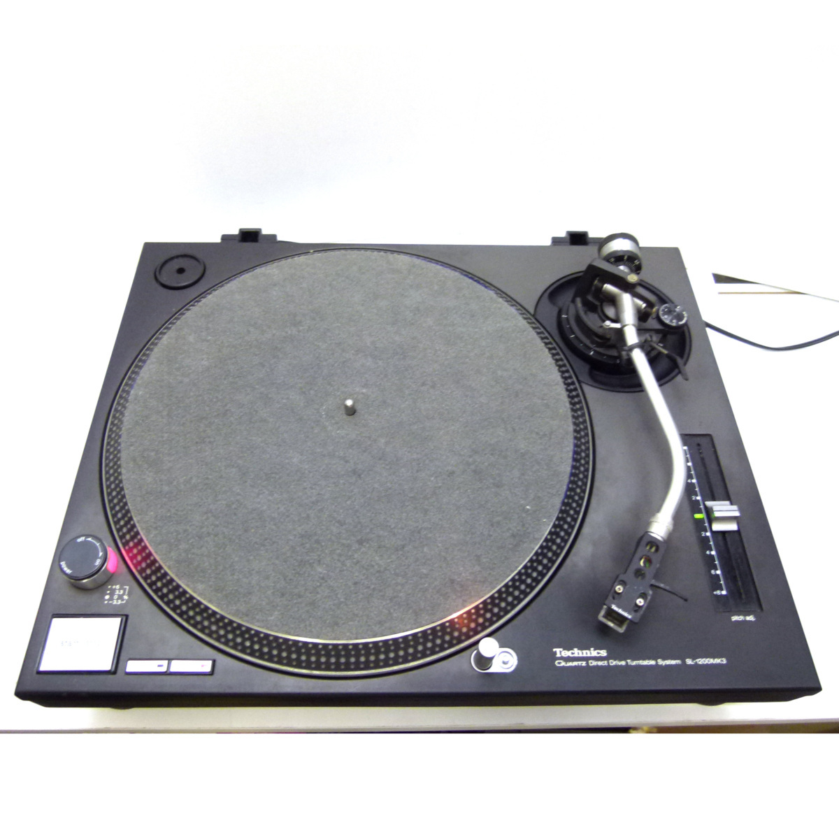 【動作確認済】テクニクスTECHNICS ターンテーブル SL-1200 MK3 SHURE M44G カートリッジ付属 即決有_7