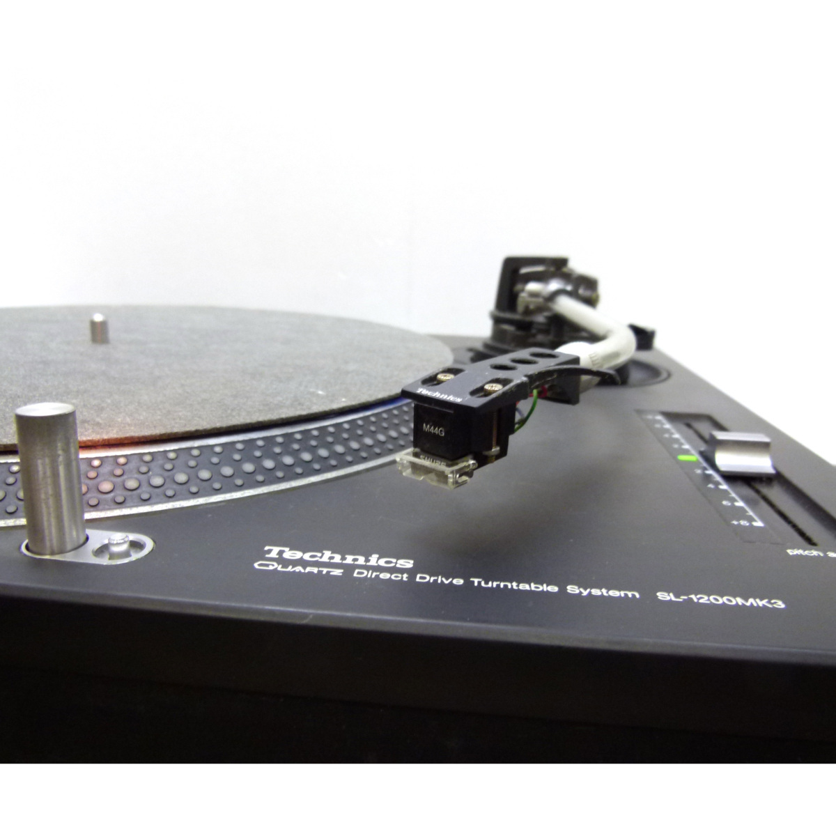 【動作確認済】テクニクスTECHNICS ターンテーブル SL-1200 MK3 SHURE M44G カートリッジ付属 即決有_8