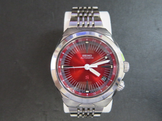セイコー 4S12-0010 メカサス ハイビート 自動巻き GMT ダイアショック 