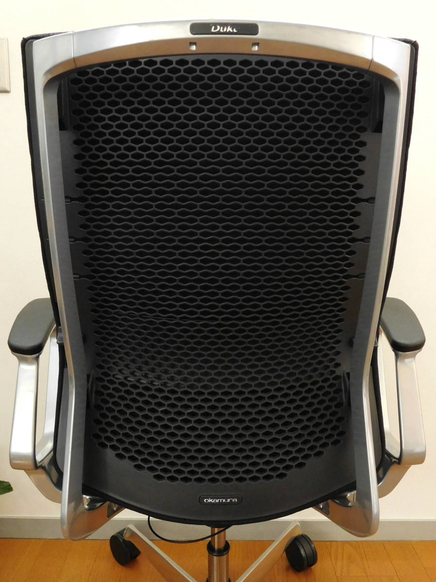◆オカムラ デューク ハイバック チェア◆美品 20万 DUKE高級 ブラック 高機能グッドデザイン名作 SOHOエグゼクティブチェア 検:コンテッサ