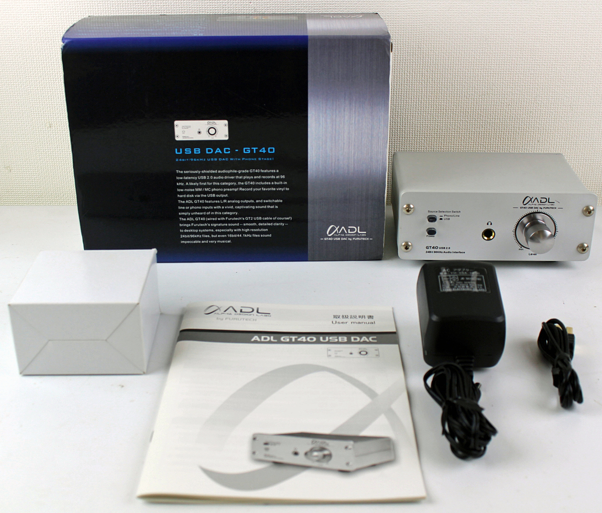 FURUTECH ADL GT40α MM⁄MCフォノイコライザー内蔵USB DAC⁄ヘッドホン