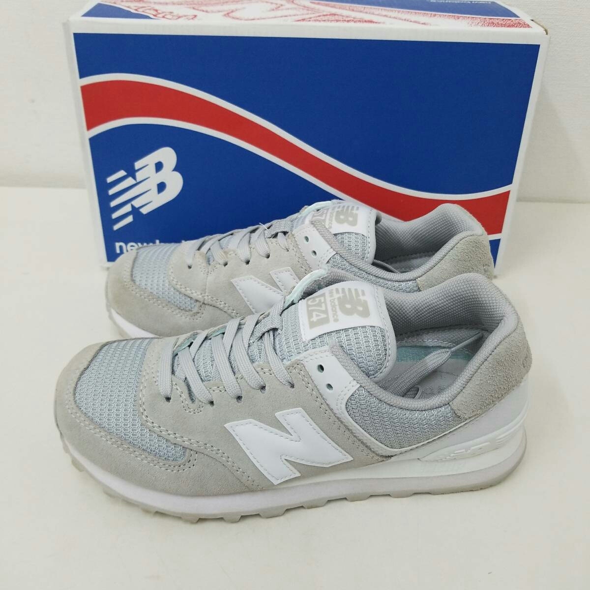 New balance ニューバランス スニーカー 23.5㎝ ML574 グレー 軽量 美 