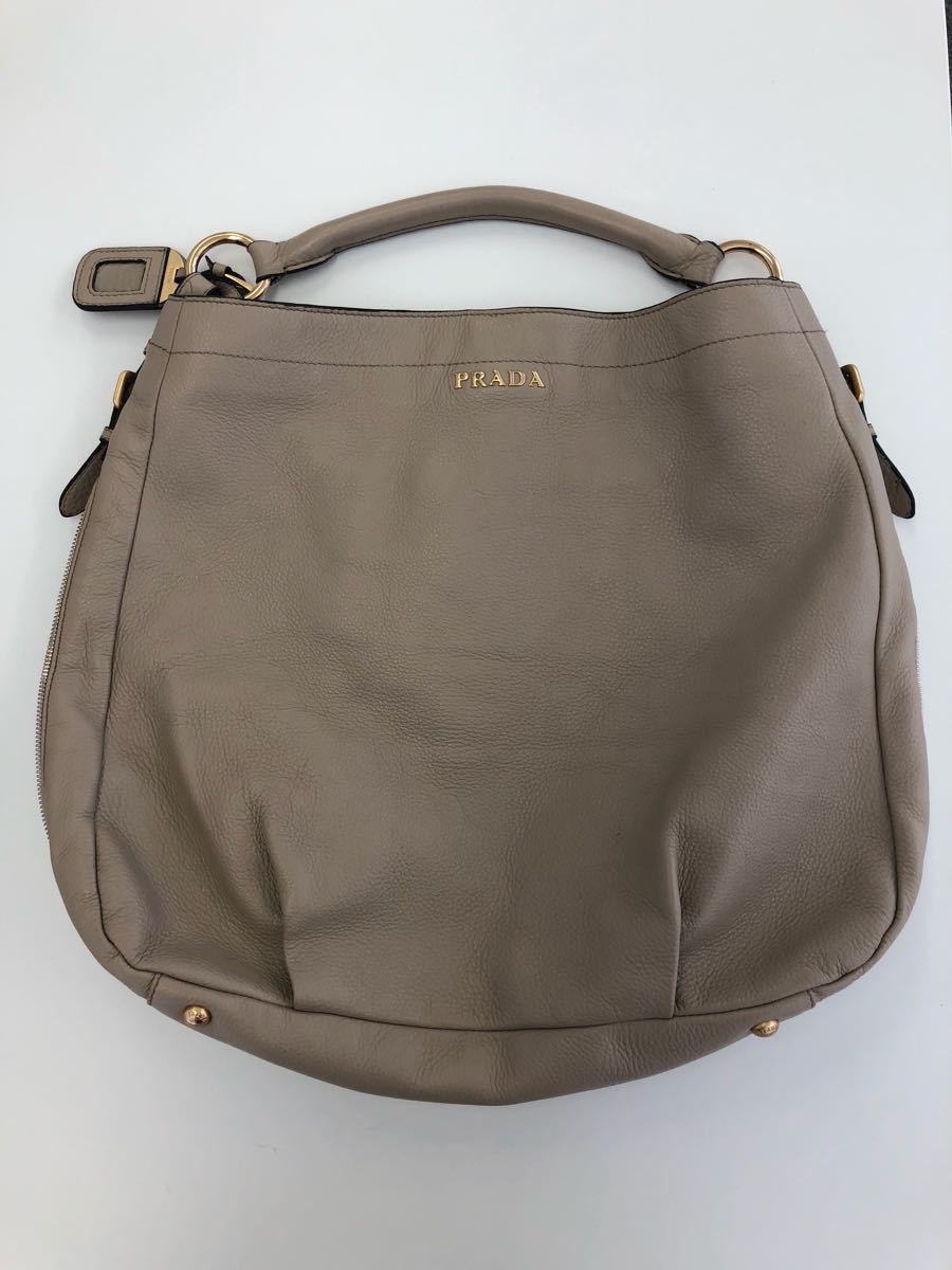 【正規品，お得】 PRADA プラダ ワンショルダー レザーバッグ BR4099&times;ベージュ(トートバッグ)｜売買されたオークション情報、yahooの商品情報をアーカイブ公開 - オークファン かばん、バッグ