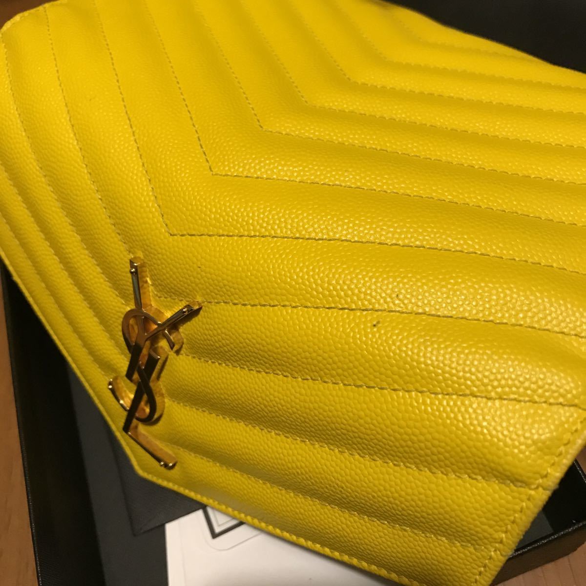 SAINT LAURENT PARIS/サンローラン モノグラムパリ/長財布/金運 