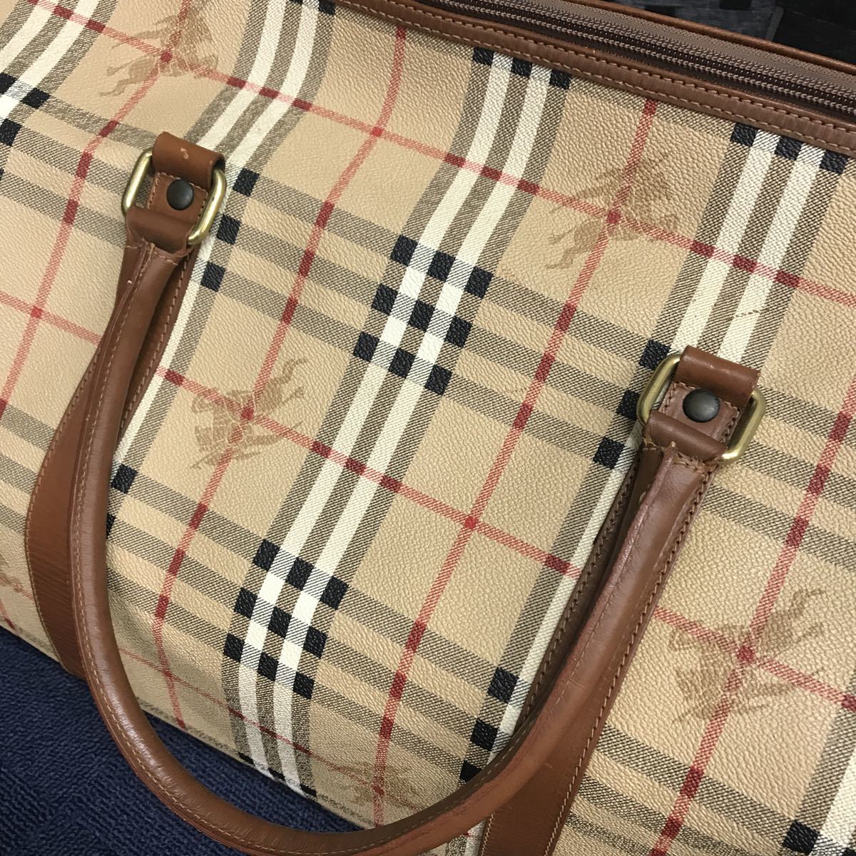 バーバリー Burberry ヴィンテージ ボストンバッグ 大人気 バッグ 旅行 