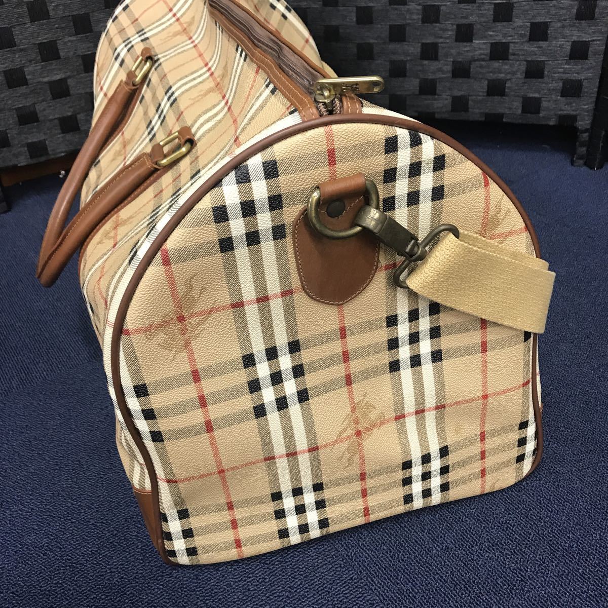 バーバリー Burberry ヴィンテージ ボストンバッグ 大人気 バッグ 旅行